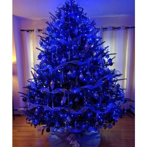 Karácsonyi installáció, 5 M, 50 LED, Lineáris, Kék, 8 Fényeffektus, Transzformátor, Összeköthető, 5 M Hosszabbítókábel mellékelve, Vezeték