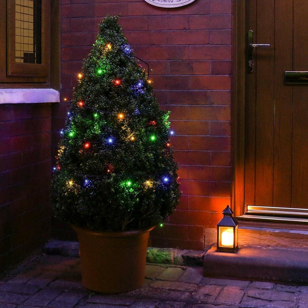 Karácsonyi installáció, 5 M, 50 LED, Lineáris, 8 fényeffektus, Transzformátor, Összeköthető, 3 M hosszabbító kábel mellékelve, Zöld vezeték