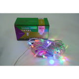 Instalatie Craciun, 5 m, 50 Led-uri ,Liniara, Rosu/Albastru/Rosu/Verde, Flash, Transformator cu telecomanda, Interconectabila, Prelungitor 5 m inclus, Fir Verde, Flippy - vivimall.ro