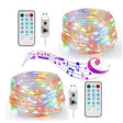 Instalatie Craciun, 5 metri, 50 LED-uri, multicolor RGB, sincronizare muzica, telecomanda 12 de functii, USB, fir cupru, liniar, interior/exterior, Vivimall - vivimall.ro