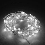 Instalatie Craciun, 5 metri, 50 LED-uri, USB, Telecomanda cu 8 functii, alb rece, Vivimall - vivimall.ro