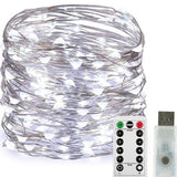 Karácsonyi installáció, 5 méter, 50 LED, USB, 8 funkciós távirányító, menő