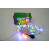 Instalatie Craciun, 60 m, 600 Led-uri ,Liniara, Multicolor, 8 jocuri de lumini, Transformator, Interconectabila, Prelungitor 3 m inclus, Fir Transparent, Vivimall - vivimall.ro