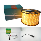 Karácsonyi installáció, 94 m, 2256 LED, fénycső, 8 fényeffektus, transzformátor, szekcionált, 220 V