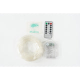 Instalatie Craciun Furtun Luminos Vivimall, 10 m, 100 LED-uri, Alb Cald, Baterii - vivimall.ro