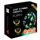 Lineáris Karácsonyi Installáció Transzformátorral, 100M, 1000 LED, Fekete Vezeték, 8 Fényeffektus