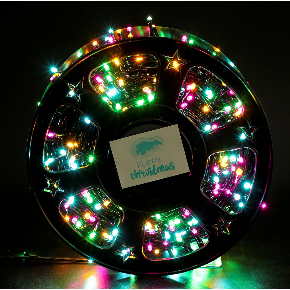 Lineáris Karácsonyi Installáció Transzformátorral, 100M, 1000 LED, Fekete Vezeték, 8 Fényeffektus