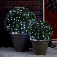 Instalație Crăciun liniară 10m cu 100 LED-uri V5 alb rece și fir verde, vedere generală produs