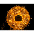 Instalație Crăciun exterior 50m cu 2000 LED-uri alb cald și fir transparent, vedere de ansamblu