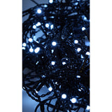 Instalatie Craciun Profesionala de Exterior IP65, 145 m, 3480 Led-uri Mari ,Franjuri, Alb rece, Flash, Alimentator, Interconectabila, Prelungitor 6.5 m inclus, Fir Negru Cauciucat, 220v, Vivimall - vivimall.ro