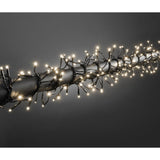 Professzionális kültéri karácsonyi installáció Ip65, 183 M, 1830 nagy LED, Lineáris, Meleg fehér, Összeköthető, 1,5 M hosszabbító kábel mellékelve, Vezeték