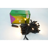 Instalatie Craciun Profesionala de Exterior IP65, 346 m, 3460 Led-uri Mari ,Liniara, Alb cald, Interconectabila, Prelungitor 6.5 m inclus, Fir Negru, Vivimall - vivimall.ro