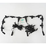 Instalatie Craciun Profesionala de Exterior IP65, Tip Perdea, 27m x 2m, 5400 Led-uri Mari, Alb rece, cu flash, Alimentator si prelungitor 6,5 m, Interconectabila, Fir negru, Vivimall - vivimall.ro