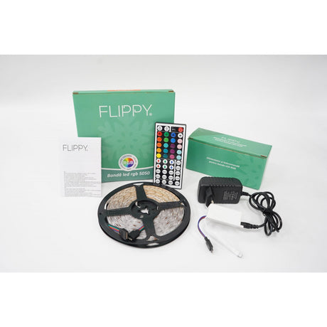 Instalatie Craciun, tip  Banda RGB Multicolor Luminoasa cu telecomanda, 5 m, 270 Led-uri, Vivimall, Atentie! Necesita Alimentator - vivimall.ro