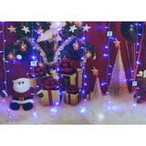 Instalatie Craciun, Tip Perdea, IP44, 3 m x 1 m, 180 LED-uri, Albastru, cu flash, Transformator cu telecomanda, Interconectabila, Prelungitor 3 m inclus, Fir transparent, Interior/ Exterior, Vivimall - vivimall.ro