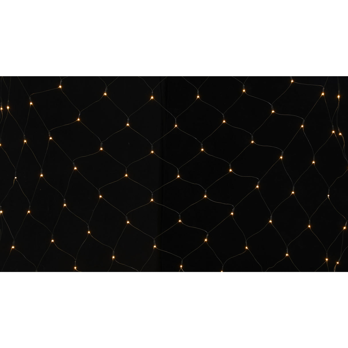 Instalatie Craciun tip plasa, cu transformator 31V, 1.5 m x 1.5 m, Alb Cald, 120 LED-uri V5, 8 jocuri de lumini, fir verde, Vivimall - vivimall.ro