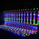 Instalație Crăciun tip plasă LED 10x1 m, 400 LED-uri multicolor, IP44, vedere de ansamblu