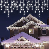 Instalatie Craciun Tip Turturi, 5 M, 143 Led-Uri, Ip44, Rece, 8 Jocuri De Lumini, Telecomanda Inclusa, Interconectabila, Prelungitor 5 M Inclus, Fir Cupru, Interior/Exterior