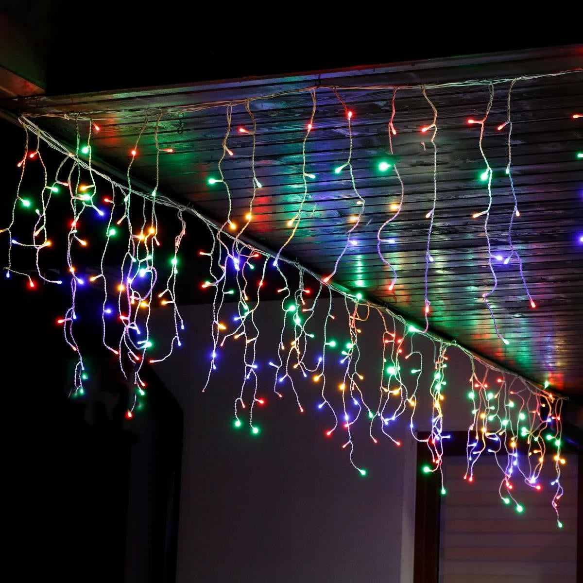 Cutie produs instalație Crăciun Yoto franjuri 120 LED-uri, conținut pachet complet