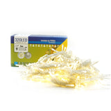 Instalatie Craciun Yoto, Tip Perdea, 3 m x 3 m, 320 LED-uri, Prelungitor 1.5 m, 8 Jocuri de Lumini, Interconectabila, Fir transparent, Interior/Exterior, Alb Cald - vivimall.ro