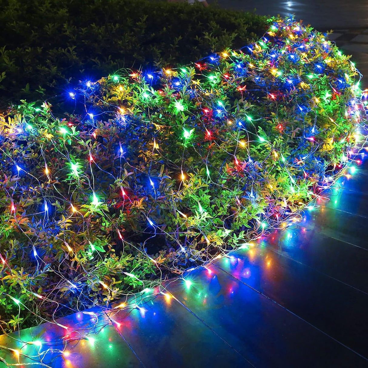 Cutie ambalaj instalație Crăciun Yoto plasă 3x3 m, 320 LED-uri, conținut complet kit
