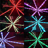 Karácsonyi installáció, 112 LED-es világítás, RGB, csillagfény, transzformátorral, rézhuzallal, beltéri/kültéri