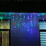 Instalatie de Craciun, Basic Flippy®, Tip Turturi / Franjuri cu Flash, 4 m, 132 LED-uri, Interconectabila, Multicolor - vivimall.ro