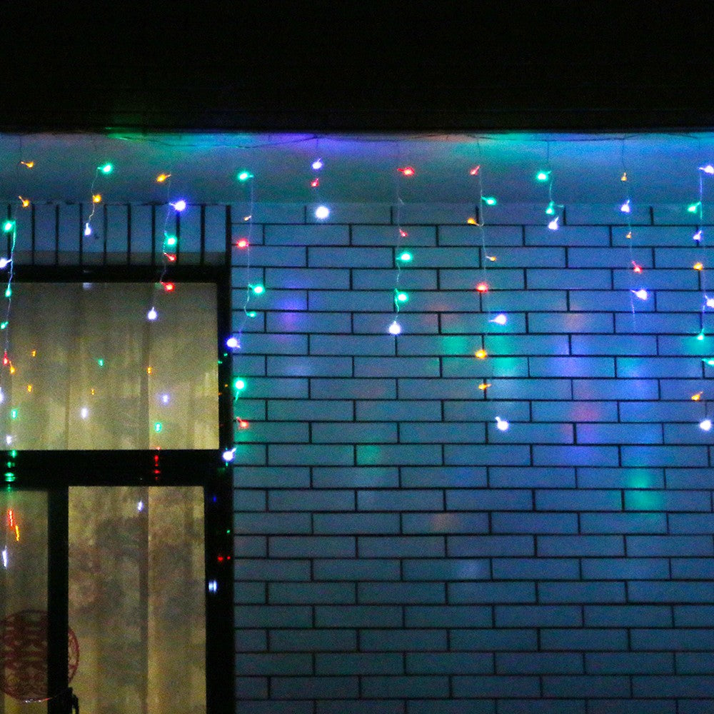 Karácsonyi installáció, Alap Típusú Torták / Rojtok Vakuval, 6 M, 180 LED, Összekapcsolható 