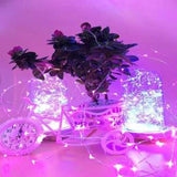 Karácsonyi elemes rézdrótfüzér 5 m-es típus 50 LED