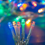 Karácsonyi elemes lineáris típus, 2 fényeffektus, 3 m vezeték, 30 LED, többszínű