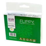 Instalatie De Craciun Cu Baterii Tip Liniar, 2 Jocuri De Lumini, Fir 5 M 50 Led -Uri, Alb Cald