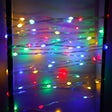 Instalație Crăciun liniară 200 micro LED-uri multicolore, 20 m, fir transparent, vedere de ansamblu