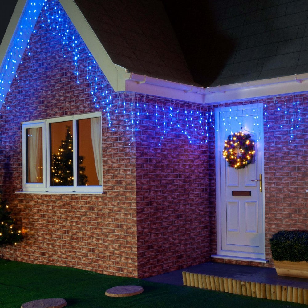 Karácsonyi installáció,, Peremes kialakítás, 5 M, 143 LED, Összekapcsolható 