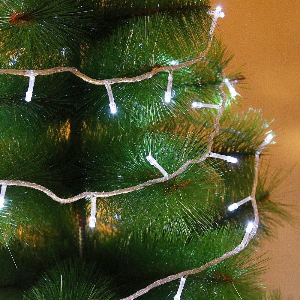 Karácsonyi installáció, lineáris típus, 14,5 m, 200 LED, összekapcsolható, hideg