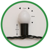 Karácsonyi installáció, lineáris típus, 9 m, 40 LED, összekapcsolható