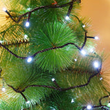 Karácsonyi Lineáris Installáció, Drót, 9 M, 100 LED, Összekapcsolható, Hideg Fehér