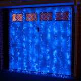 Instalatie de Craciun Flippy® Tip Perdea, 3 x 2 m, 240 LED-uri, Interconectabila, Albastru - vivimall.ro