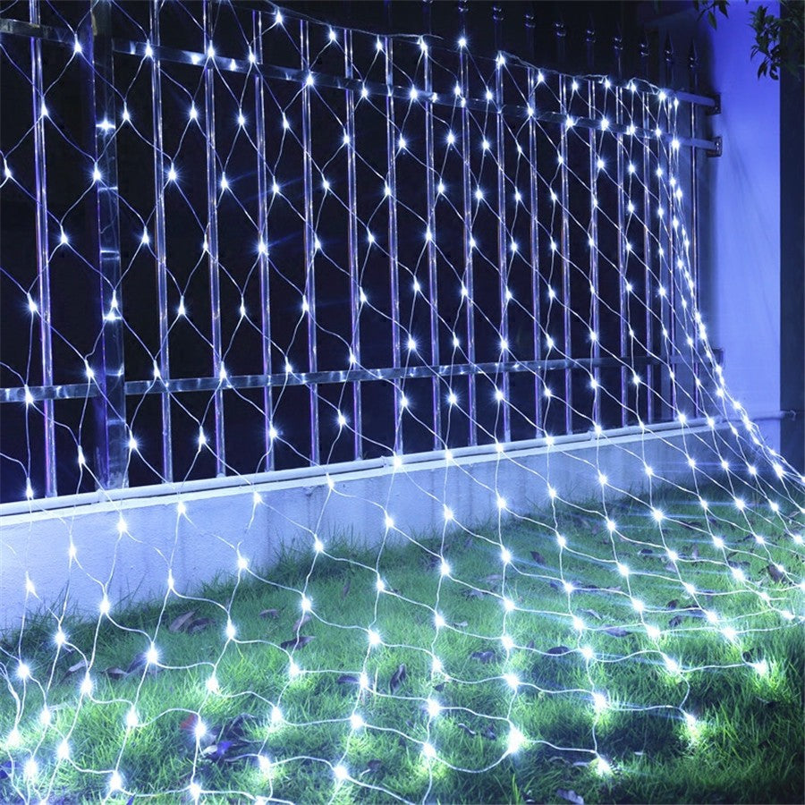 Karácsonyi installáció, hálós kialakítás, 120 LED, összekapcsolható, menő 