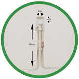 Instalatie de Craciun, Flippy®, Tip Plasa, 1.5 x 1.5 m, 120 LED-uri, Interconectabila, Albastru - vivimall.ro