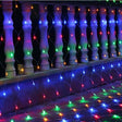 Instalație de Crăciun tip plasă Vivimall 2x2 m, 160 LED-uri multicolor, vedere frontală completă