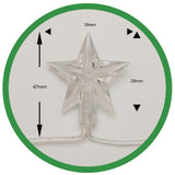 Instalatie de Craciun, Flippy®, Tip Plasa cu Stelute, 6 x 0.5 m, 160 LED-uri, Interconectabila, Alb Rece - vivimall.ro