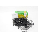 Instalatie de Craciun, Vivimall®, Tip Turturi, Sectiune 5 m, 143 LED-uri, 8 Jocuri de Lumini, Fir Negru, Lumina Multicolora, IP44, Interconectabila - vivimall.ro