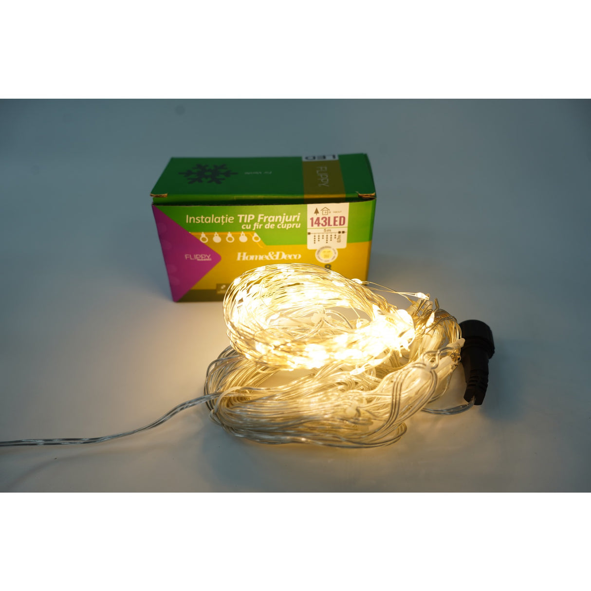 Karácsonyi máz installáció, 5m, 143 LED | Luminia