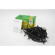 Instalație Crăciun Flippy tip țurțuri cu flash, 96 LED-uri alb cald, secțiune 3 m, fir negru, vedere frontală