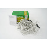 Instalație Crăciun Flippy tip țurțuri cu 143 LED-uri flash, secțiune 5 m, fir transparent, culori RB-RG, vedere frontală