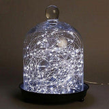 Instalatie de Craciun Liniara, Vivimall®, Tip Liniara, Fir Cupru, 8 Jocuri de Lumini, cu Telecomanda, 10 m, 100 Led-uri, Alimentare USB, 4.5V, Alb Rece