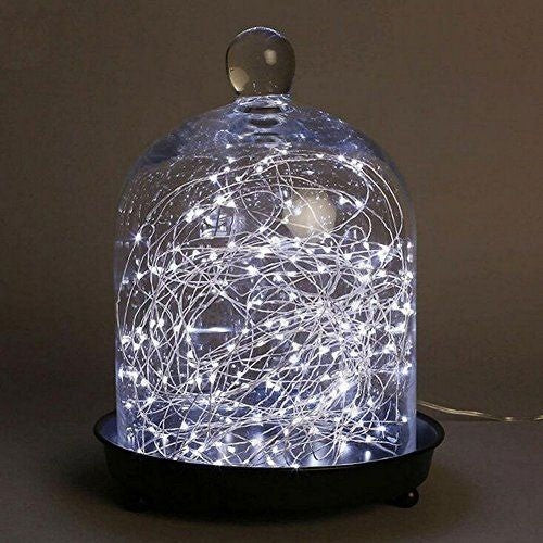 Instalatie de Craciun Liniara, Vivimall®, Tip Liniara, Fir Cupru, 8 Jocuri de Lumini, cu Telecomanda, 5 m, 50 Led-uri, Alimentare USB, 4.5V, Alb Rece