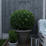 Instalatie de Craciun liniara Yoto, 17 m, din care 1 m cablu priza 220V, 200 LED, 8 jocuri de lumini, beculet in 6 colturi, pentru interior, controler, fir negru, alb rece - vivimall.ro