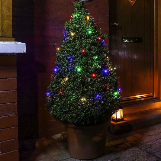 Instalatie de Craciun Liniara Yoto, 22 m, din care 1 m Prelungitor 220V, 300 LED, 8 jocuri de lumini, Controler, Utilizare Interior/Exterior, Fir Negru, multicolor - vivimall.ro