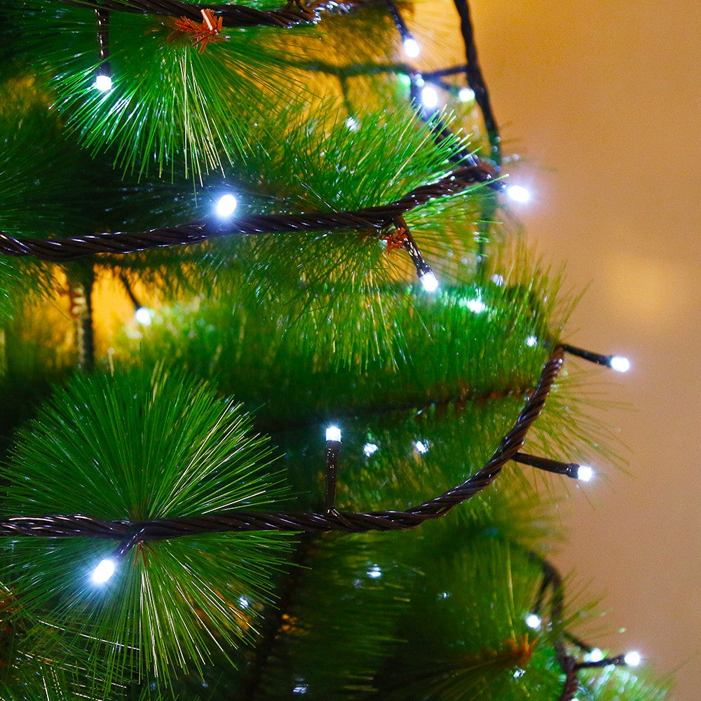 Karácsonyi installáció, prémium, lineáris típus, 21 m, 300 LED, összekapcsolható, menő